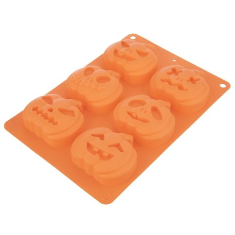 Forma Silikonowa 6 x Dynia Halloween do Ciastek i Babeczek ORION