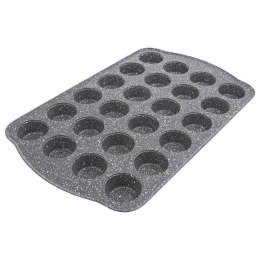 Forma do 24 Muffinek Babeczek Granitowa Szara Solidna ORION 42 x 26 x 2,5 cm