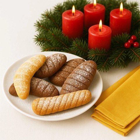 Forma do Czekoladek i Ciasteczek 18 Gniazd Brązowa Silikonowa