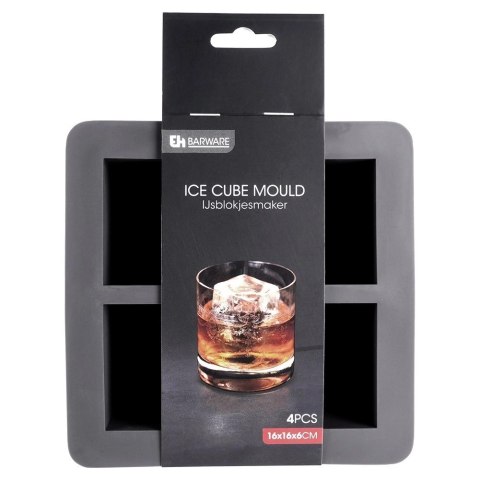 Forma do Kostek Lodu EXCELLENT XXL Kwadrat Silikonowa 15,5 cm 4 szt.