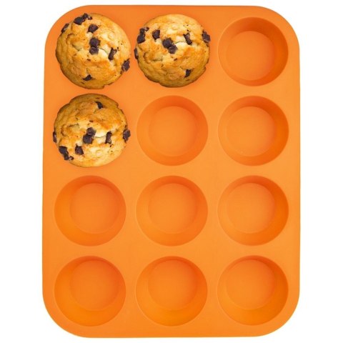 Forma do Pieczenia 12 Muffinek Babeczek Silikonowa Solidna ORION 32,5x25cm