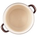Garnek Emaliowany 1,4 L ORION BROWN Retro 16 cm Indukcja Zmywarka