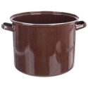 Garnek Emaliowany 20 L ORION BROWN Brązowy Duży 32 cm Indukcja