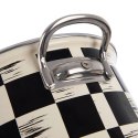 Garnek Emaliowany 4 L ORION SZACHOWNICA 22 cm Indukcja Zmywarka