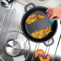 Garnek Granitowy 2,1 L 20 cm Pokrywka Aroma Dozownik Silikon VILDE