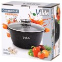 Garnek Granitowy 5,8 L 28 cm Pokrywka Aroma Dozownik Silikon VILDE