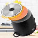 Garnek Granitowy 6,7 L 24 cm Pokrywka Aroma Dozownik Silikon VILDE