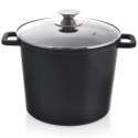 Garnek Granitowy ORION GRANDE Wysoki 25 cm 7,6 L Indukcja Piekarnik
