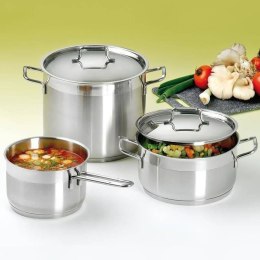 Garnek Stalowy 1,5 L ORION ANETT 14 cm z Pokrywką Indukcja Zmywarka