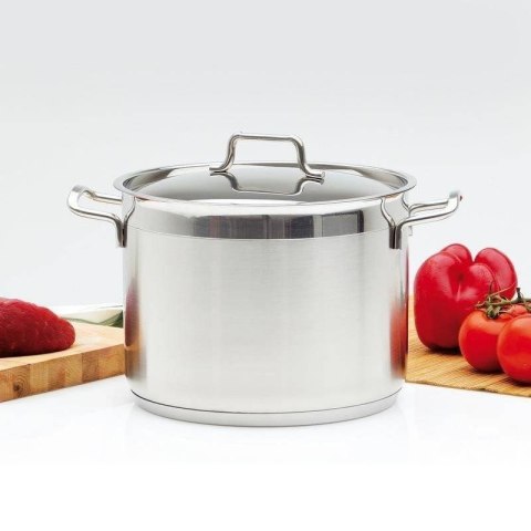 Garnek Stalowy 1,9 L ORION ANETT 16 cm z Pokrywką Indukcja Zmywarka