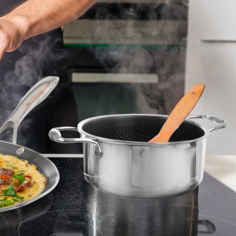 Garnek Stalowy 2,75 L ORION COOKCELL HYBRYD 20 cm Indukcja Zmywarka