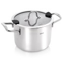Garnek Stalowy 4,6 L Venice System Odcedzania Indukcja 20 cm ORION