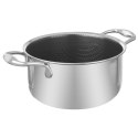 Garnek Stalowy 4,8 L ORION COOKCELL HYBRYD 24 cm Indukcja Piekarnik
