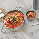 Garnek Stalowy 4,8 L ORION COOKCELL HYBRYD 24 cm Indukcja Piekarnik