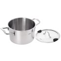 Garnek Stalowy z Pokrywką 2,3 L Venice Odcedzanie Indukcja 18 cm