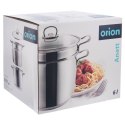 Garnek do Makaronu ORION ANETT Stal 6 L z Sitkiem Indukcja Zmywarka