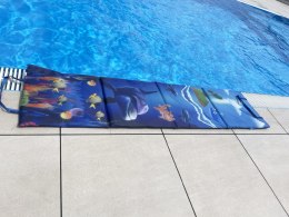 Koc Plażowy Mata Leżanka Leżak Składany Wodoodporny KUBISPORT 180x48 cm