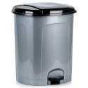Kosz Pojemnik na Śmieci Odpady Pojemny z Pedałem Plastikowy Szary ORION 50l