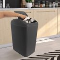 Kosz na Śmieci Odpady Kompostownik z Klapką Plastikowy Szary ORION 40 l