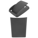 Kosz na Śmieci Odpady Kompostownik z Klapką Plastikowy Szary ORION 40 l