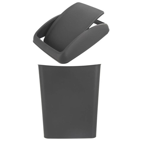Kosz na Śmieci Plastikowy Szary 10 L ORION Wytrzymały i Pojemny