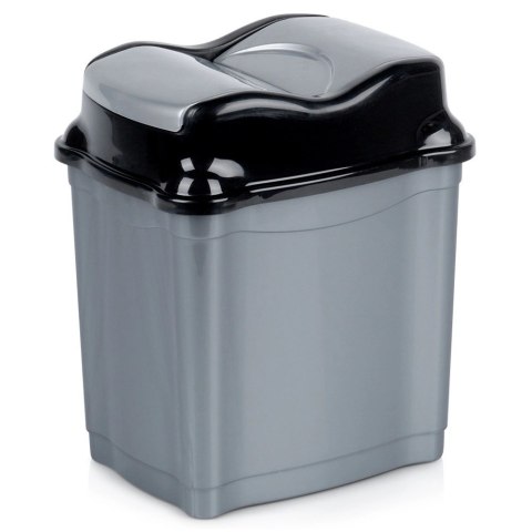 Kosz na Śmieci Plastikowy Szary 5 L ORION Wytrzymały i Pojemny