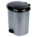 Kosz na Śmieci z Pedałem Plastikowy Szary 30 L ORION Wytrzymały i Pojemny