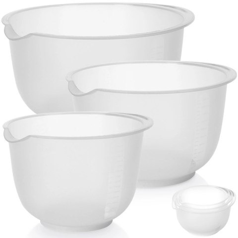 Miski Kuchenne do Miksowania z Miarką 1,5/2/2,5 L 3Szt Excellent Houseware