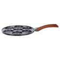 Patelnia do Jajek Granitowa 7 Otworów 26 cm VILDE Black&Wood Indukcja