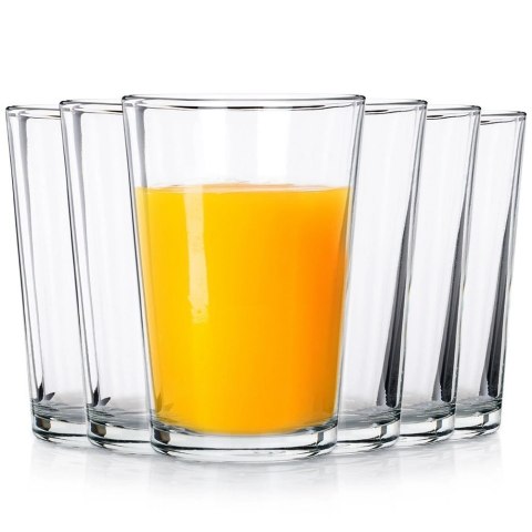 Szklanki Zestaw 6 szt. 200 ml VILDE Grube Szkło do Zmywarki/Mikrofali