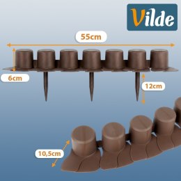 Palisada ogrodowa brązowa 220 cm 4 szt.