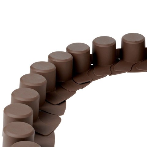 Palisada ogrodowa brązowa 220 cm 4 szt.