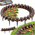 Palisada ogrodowa brązowa 220 cm 4 szt.