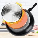 Patelnia Granitowa 28 cm Black Line Indukcja Gaz Non-stick VILDE