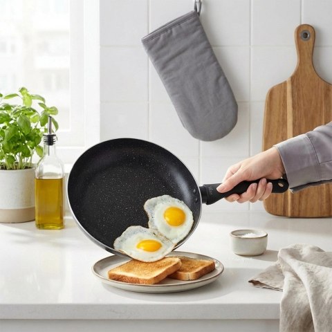 Patelnia Granitowa 28 cm Black Line Indukcja Gaz Non-stick VILDE