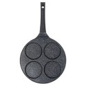 Patelnia Granitowa do Jajek Placków Gaz Indukcja 4 Otwory ORION 26 cm