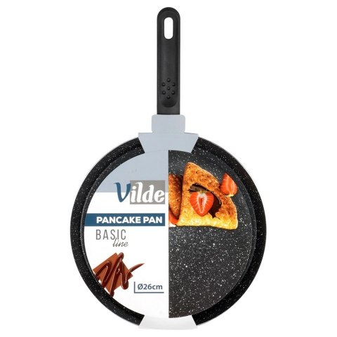 Patelnia do Naleśników 26 cm Granitowa Indukcja Basic Line VILDE