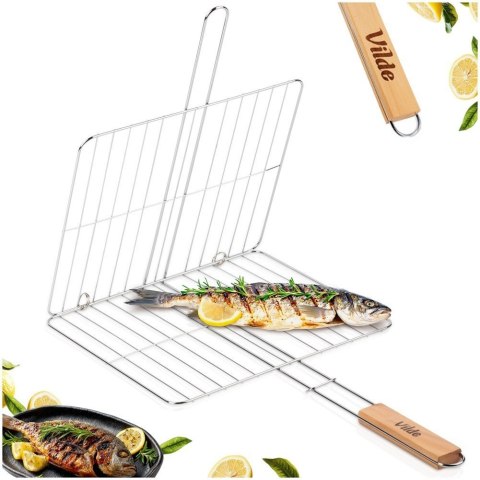 Ruszt do grillowania metalowy 33x29 cm