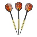 Rzutki Lotki do Darta Stalowe Mosiężne Zestaw MASTER Plated Brass 3szt. 21g