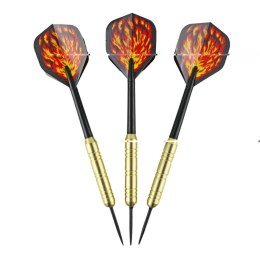 Rzutki Lotki do Darta Stalowe Mosiężne Zestaw MASTER Plated Brass 3szt. 21g