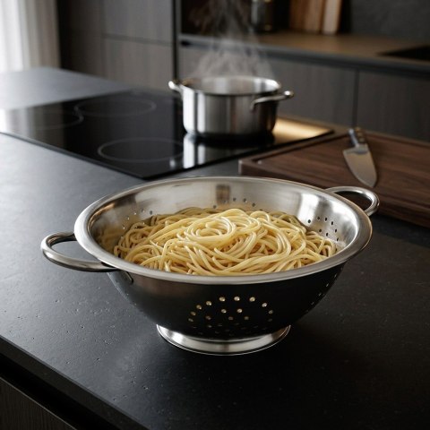 Cedzak kuchenny stalowy 28 cm