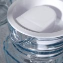 Dzbanek Szklany z Pokrywką VILDE 650 ml Ryflowany Kompaktowy do Napojów