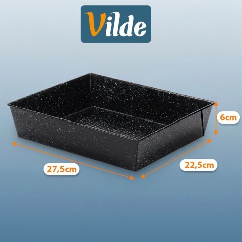 Forma do Pieczenia Ciast Zapiekanek Granitowa 27,5 x 22,5 x 6 cm VILDE