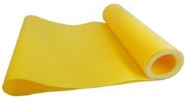Guma Taśma Oporowa Gimnastyczna Fitness Żółta 0,45 mm KUBISPORT 120 cm