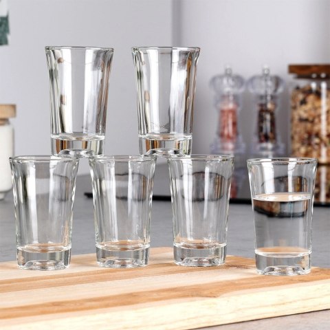 Kieliszki do Wódki VILDE Szklane 6 szt. 40 ml Wzmocnione Dno