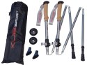 Kije Kijki Trekkingowe Składane 5-częściowe Regulowane KUBISPORT 115-135 cm