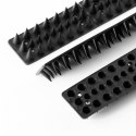 Kolce na ptaki plastikowe czarne 50x4,3 cm 10 szt.