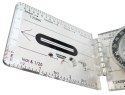 Kompas Buzola Wielofunkcyjny Składany z Miarkami KUBISPORT 83 x 47 mm