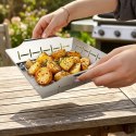 Koszyk do grillowania stalowy perforowany 27x23x5 cm