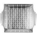 Koszyk do grillowania stalowy perforowany 27x23x5 cm